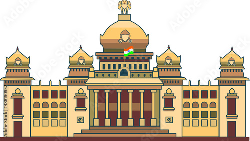 Vidhana soudha in bangalore india