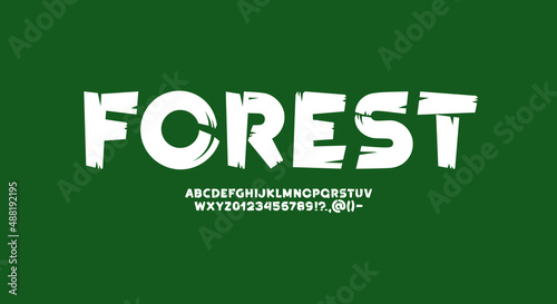 Cursive thick font, hand drawn brush bold stroke alphabet