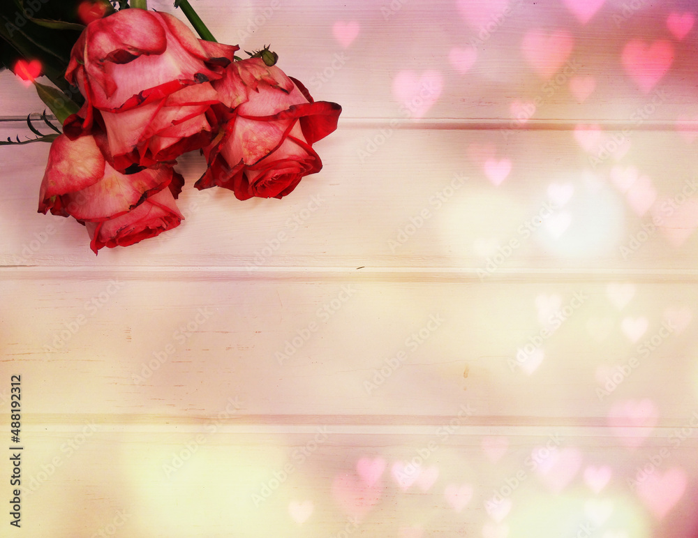 red roses valentine's day love background