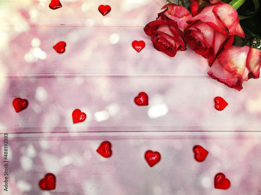 red roses valentine's day love background