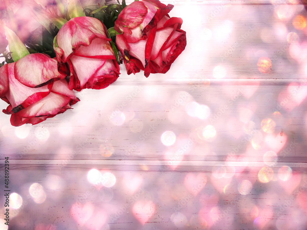 red roses valentine's day love background