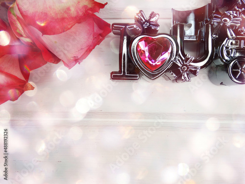 red roses valentine's day love background
