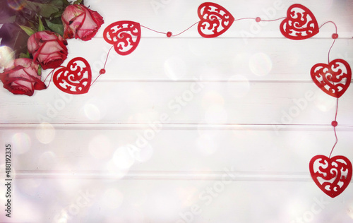 red roses valentine's day love background