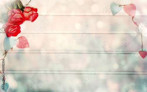 red roses valentine's day love background