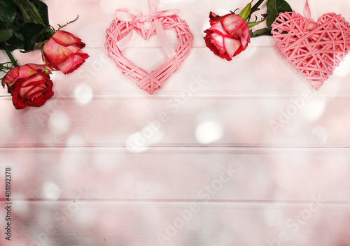 red roses valentine's day love background