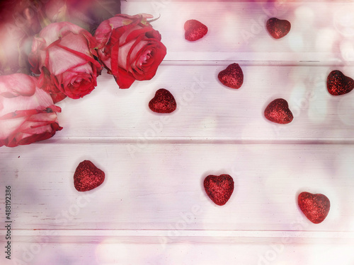 red roses valentine's day love background