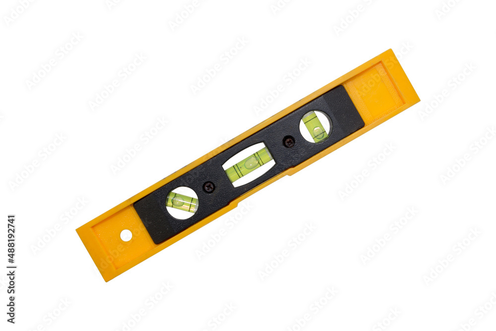 Spirit level tool isolated on white Spirit level tool isolated on white