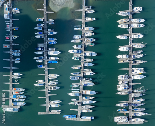 boats in the harbor