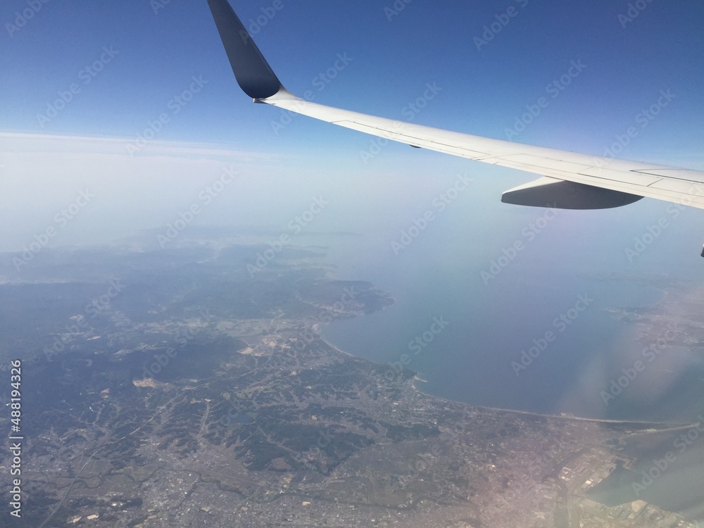 Fototapeta premium view from the plane