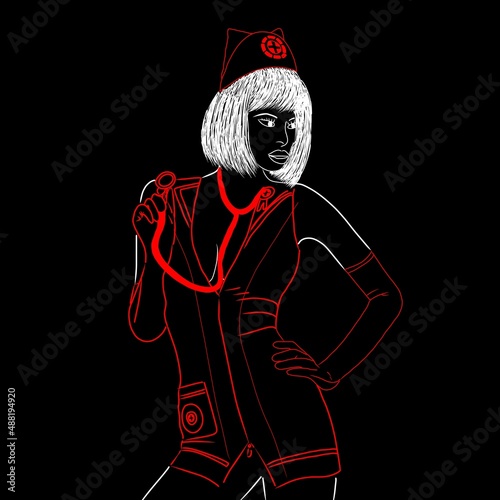 illustration fantasmes bdsm, bondage and sadomasochisme. Domination et soumission