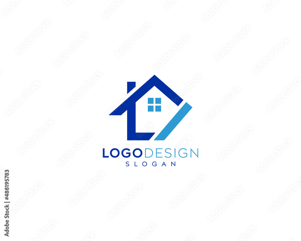 Abstract home icon, house icon, small home vector logo design