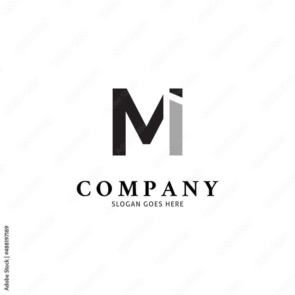 Initial Letter MI Icon Vector Logo Template Illustration Design Initial Letter MI Icon Vector Logo Template Illustration Design