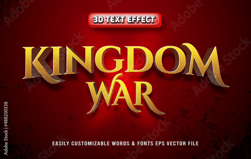 Kingdom War text effect style template
