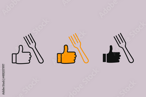 good food icons symbol vector elements for infographic web