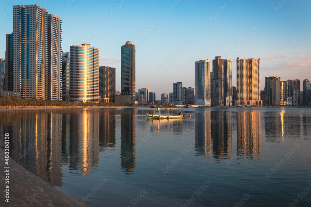 Waterfront of the Emirate of Sharjah, United Arab Emirates