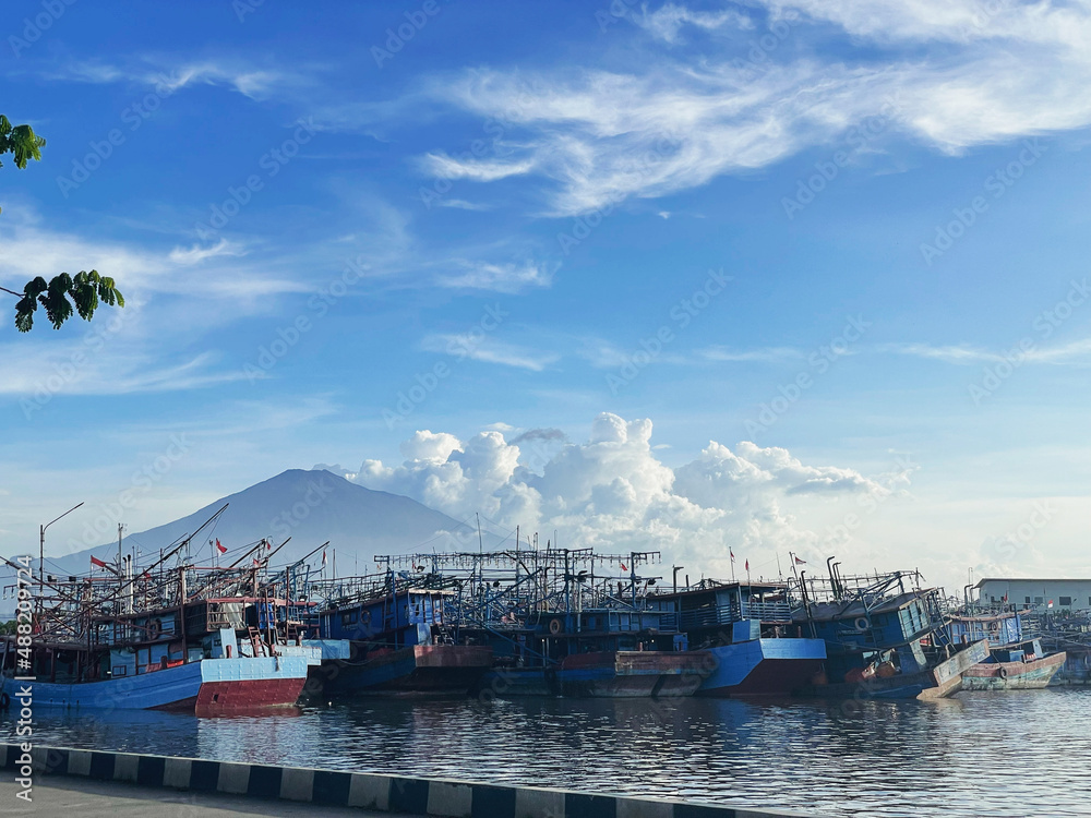 Indonesian ships in port