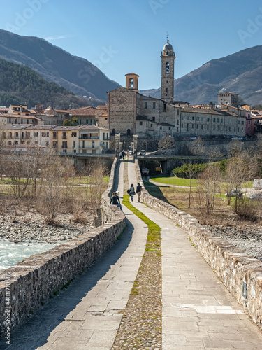 Photos View of Bobbio, small town along the river Trebbia (Emilia Romagna, Italy)