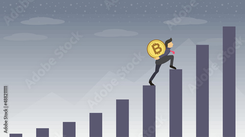 Investment  Trading And Speculate In Economy Cartoon Art - Vector