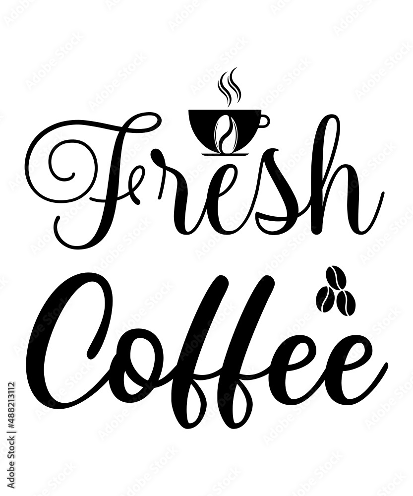 Obraz premium Coffee t shirt, mug designs