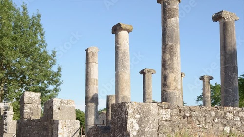 Ancient archaeological site of Sepino, Molise Italy, time lapse photo