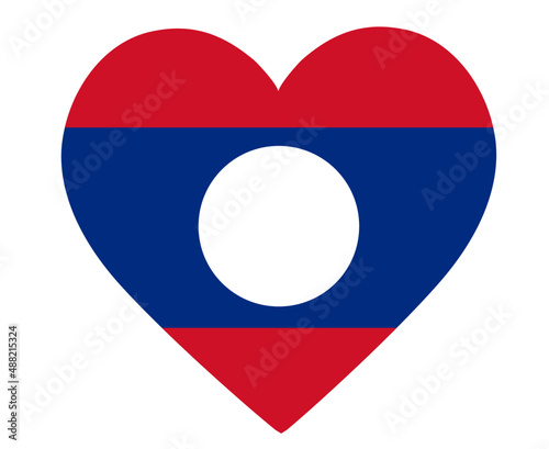 Laos Flag National Asia Emblem Heart Icon Vector Illustration Abstract Design Element Free Download Laos Flag National Asia Emblem Heart Icon Vector Illustration Abstract Design Element - GFXLoad