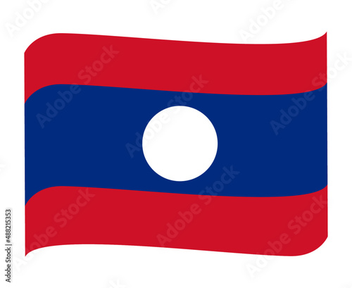 Free Download Laos Flag National Asia Emblem Ribbon Icon Vector Illustration Abstract Design Element - GFXLoad