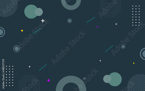 Geometric background with abstract shapes