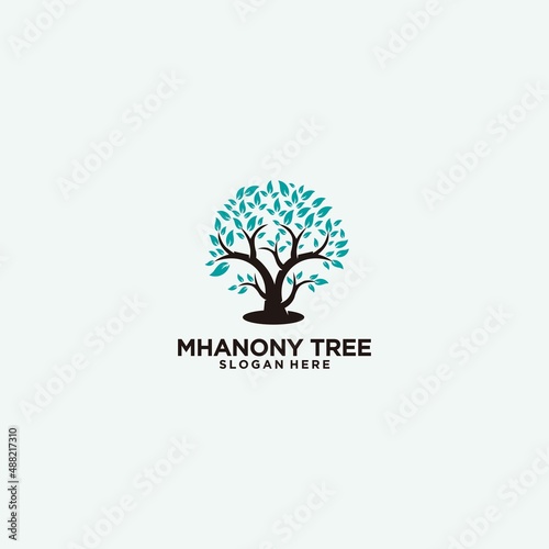 Tree logo illustration miscellaneous tree logo template symbol of strength fertility hope tree logo