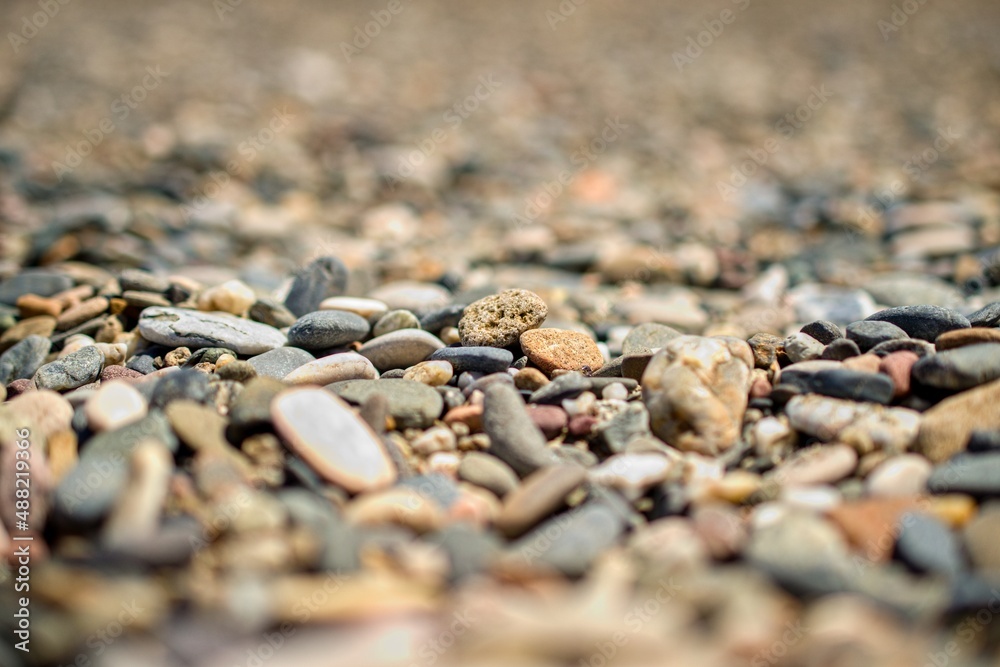 stones on the beach stones on the beach
