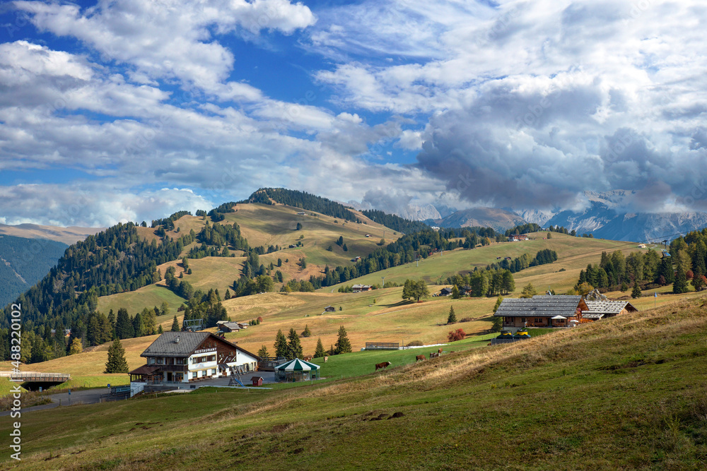 Fototapeta premium Seiseralm wunderschön