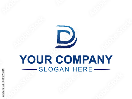 Professional letter d logo design free vector and template
