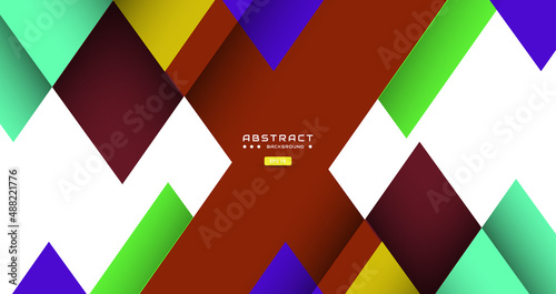 colorful gradient background with abstract round shape arrow, dynamic and sport banner concept.