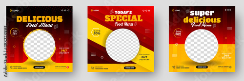 delicious burger and pizza food menu social media post promotion web banner design. burger social media post banner. pizza social media post banner. food menu social media post banner design