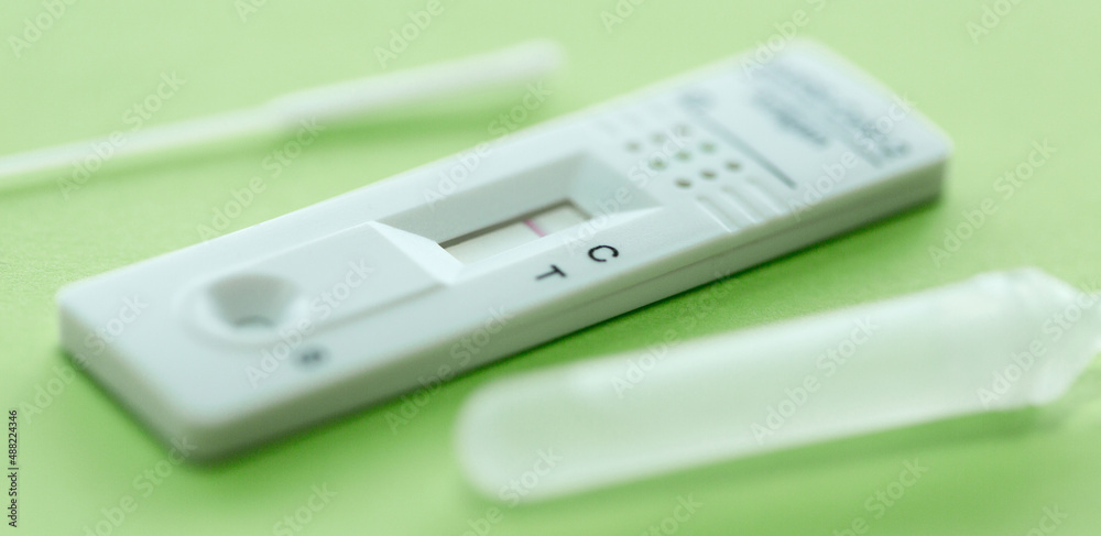 Negative test result by using rapid test device for COVID-19. Negative test result by using rapid test device for COVID-19.