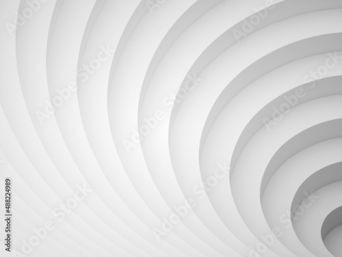 Abstract digital graphic background, white helix pattern, 3d © evannovostro