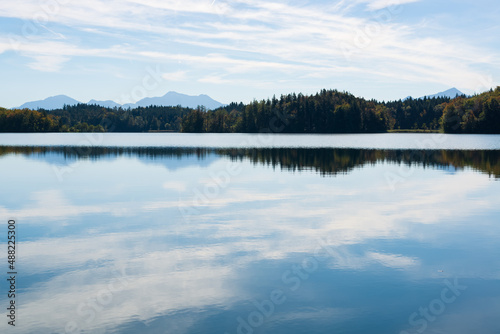 Vastness of the landscape at the bavarian sea