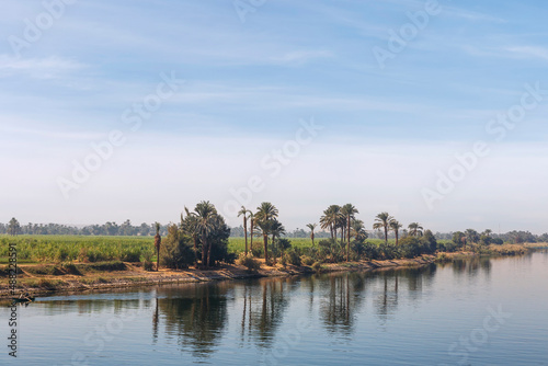 Landschaft am Nil, Ufer, Ägypten