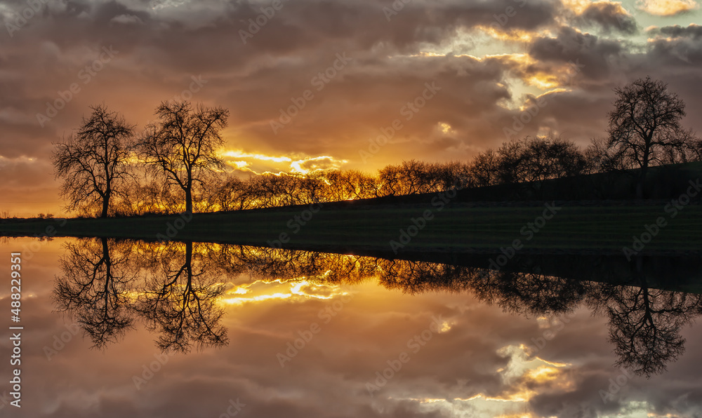 Fototapeta premium Abends am Feuersee