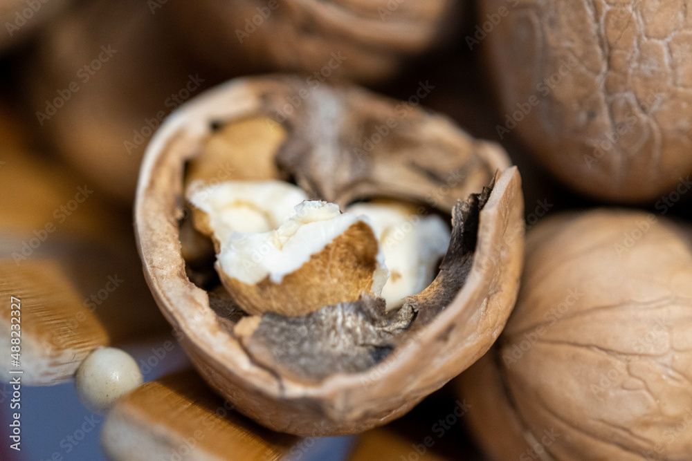 walnuts in the basket walnuts in the basket