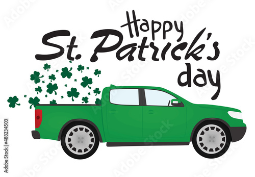Happy St. Patrick s day card. vector illustration