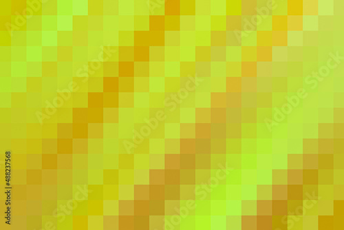 Digital light green and orange squared image