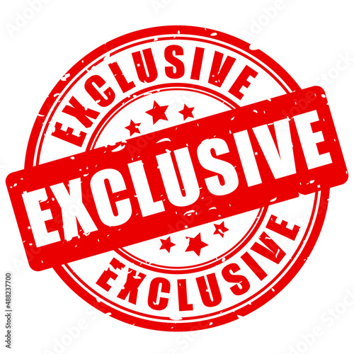 Exclusive rubber vector stamp