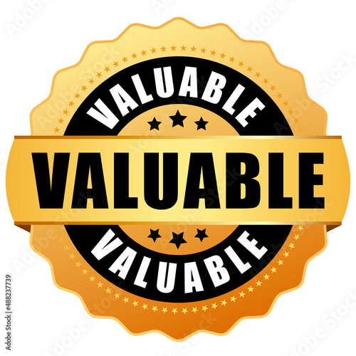 Valuable product gold vector seal
