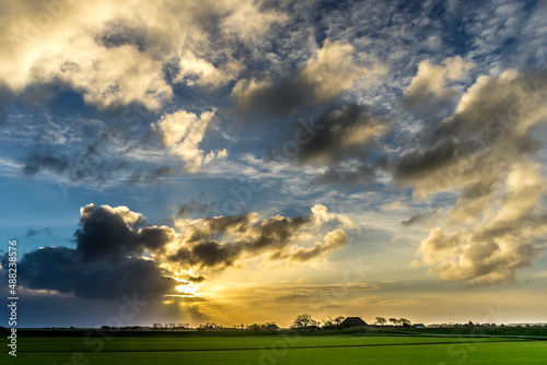 landscape with clouds
