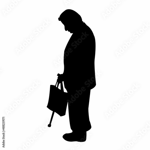 a man body silhouette vector
