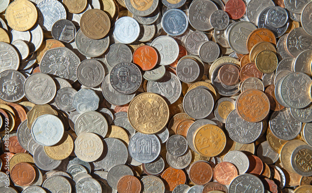 Pile of the old coins Pile of the old coins