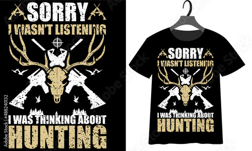 Hunting T-shirt Design, Deer hunting T-shirt Design 