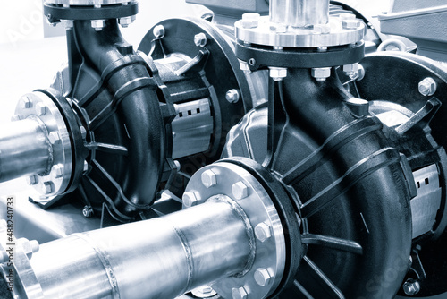 Obraz na płótnie electric centrifugal pump, industrial engineering concept