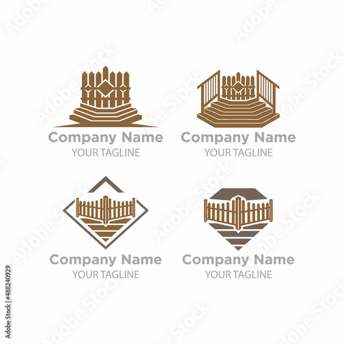 Fence Logo Design,Fence logo symbol or icon template.