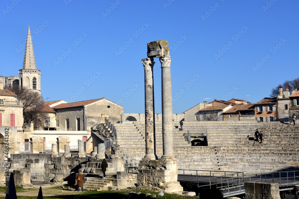 Roman amphitheater in Arles, France